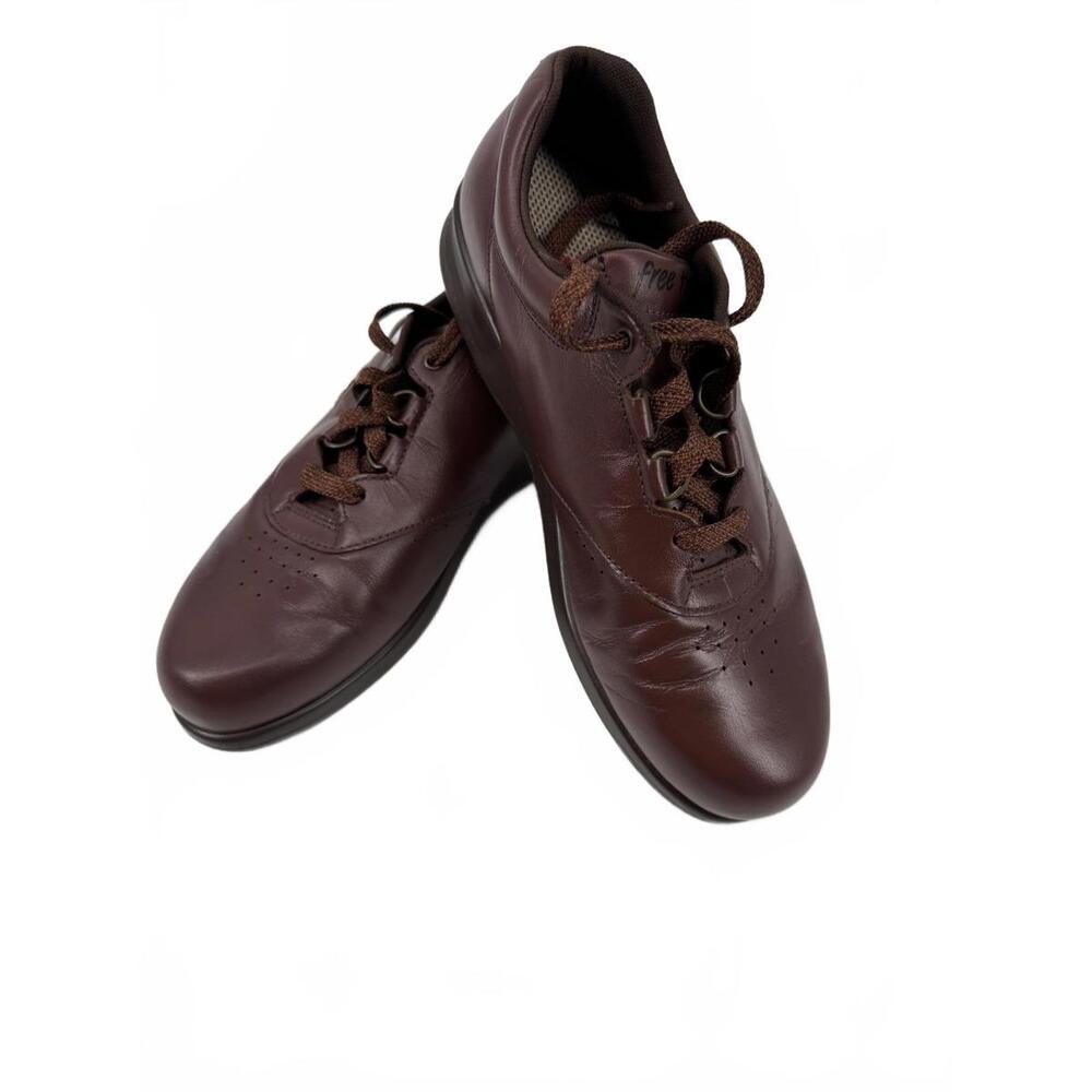 SAS Free Time Walking Shoes Sneakers Womens Size 8 Brown Leather Casual